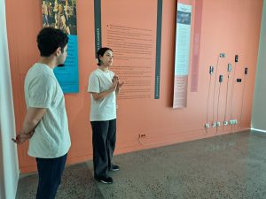 Ali and Kiana Rahmani, the children of 2023 Nobel Peace Prize Laureate Narges Mohammadi, today embarked on their inaugural tour as guides at the "Woman, Life, Freedom" Exhibition at the Nobel Peace Center in Oslo. 