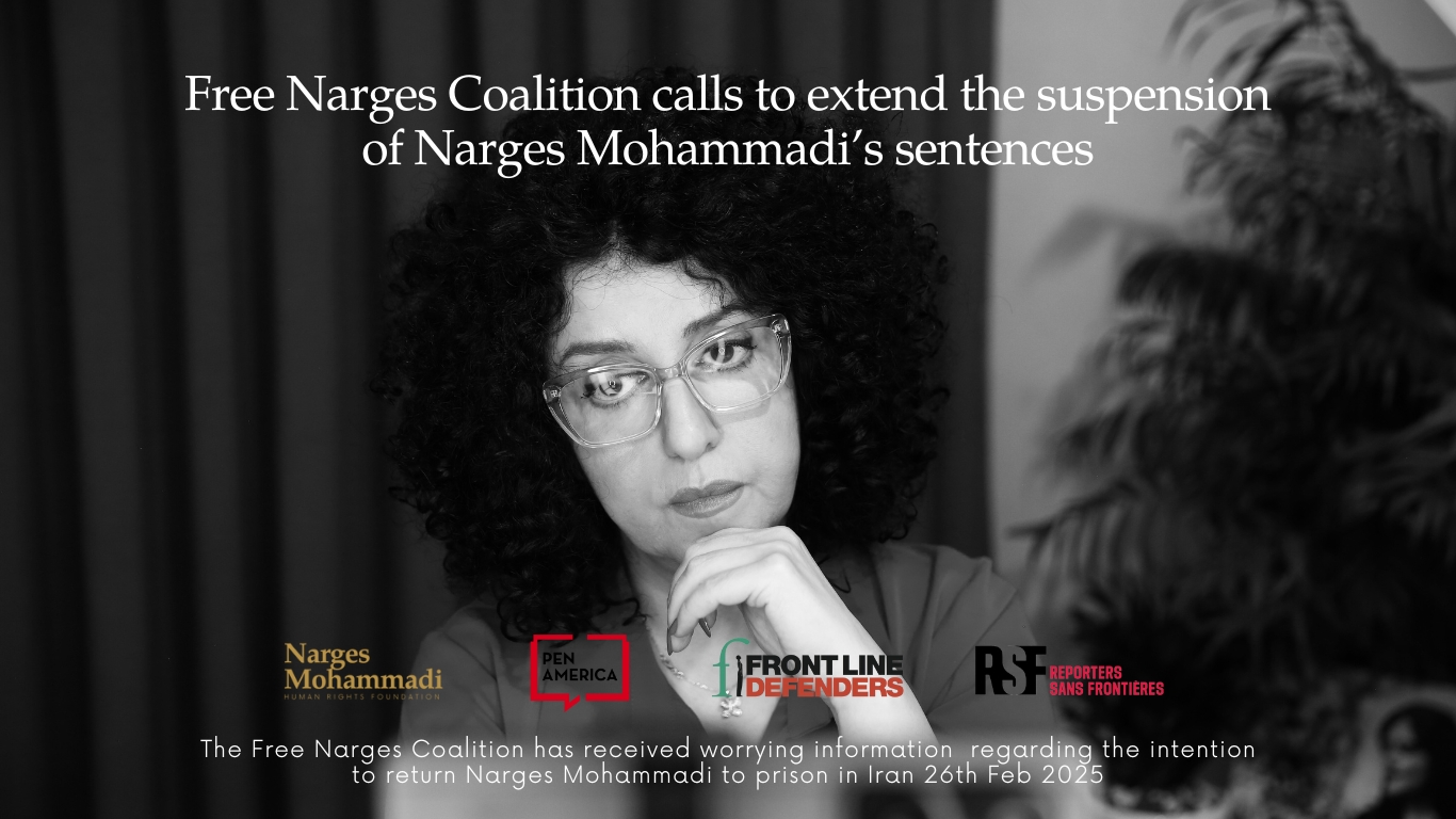 Free Narges Coalition calls to extend the suspension of Narges Mohammadi’s sentences