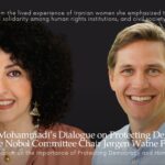 Drawing from the lived experience of Iranian women and her own journey, she emphasized the need for international solidarity among human rights institutions, organizations, and civil society movements worldwide